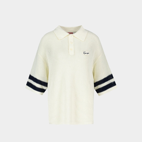 Crochet Polo - Kenzo - Cotton - White