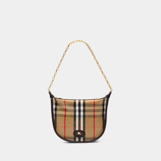 Ls Mini Shoulder Bag - Burberry - Cotton - Beige