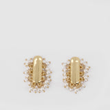 Pearl Cluster Earrings - SELF PORTRAIT - Metal - Gold