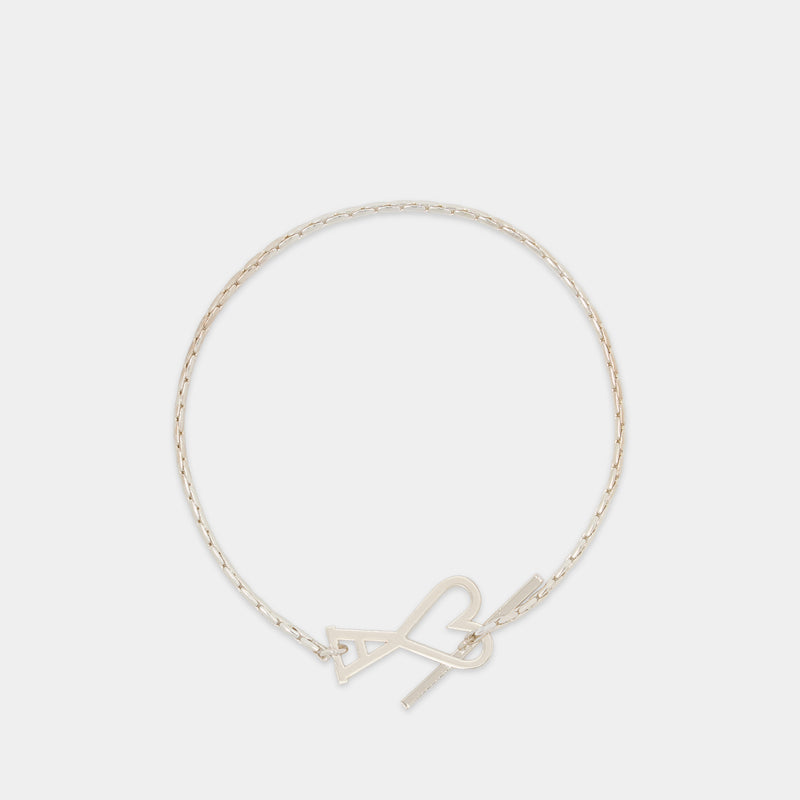 Ami De Coeur Chain Bracelet - AMI Paris - Brass - Silver