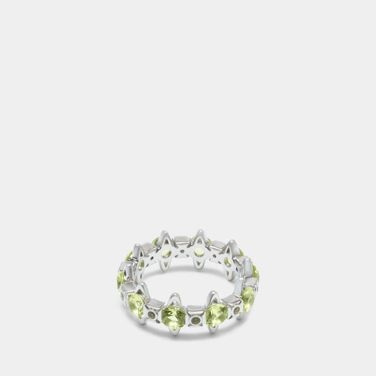 Warwick Ring - Vivienne Westwood - Silver - Green