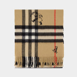 Mu 168x30 Giant Check P Scarf - Burberry - Cashmere - Beige