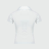 Sports Polo - Courreges - Synthetic - White
