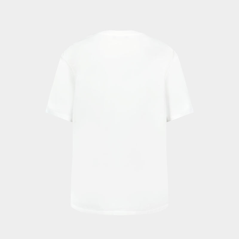 Vintage Print Reg Fit T-Shirt - Balmain - Cotton - White