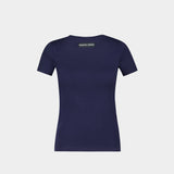 Moon Ss Baby T-Shirt - Marine Serre - Cotton - Blue