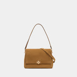 Charlie Shoulder Bag - Tory Burch - Leather - Brown