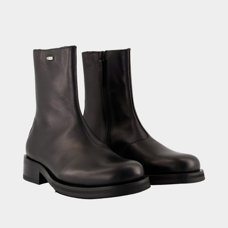 Camion Ankle Boots - OUR LEGACY - Leather - Black
