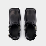 Balius Slides - Acne Studios - Leather - Black