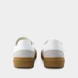 Bars Sneakers - Acne Studios - Leather - White/Brown