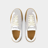 Bars Sneakers - Acne Studios - Leather - White/Brown