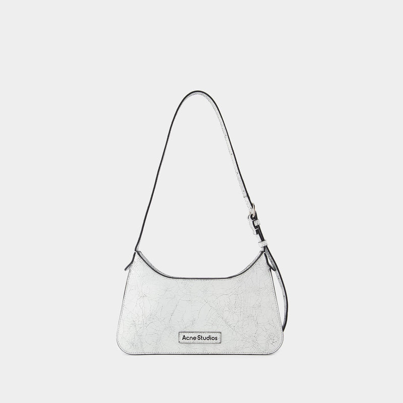 Platt Mini Crackle Hobo Bag - Acne Studios - Leather - White