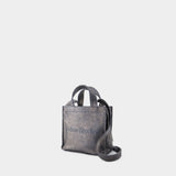 Mini Lunar Shopper Bag - Acne Studios - Leather - Silver/Blue