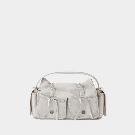 Multipocket Vintage Shoulder Bag - Acne Studios - Leather - White