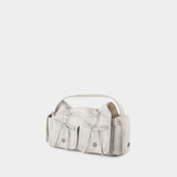 Multipocket Vintage Shoulder Bag - Acne Studios - Leather - White