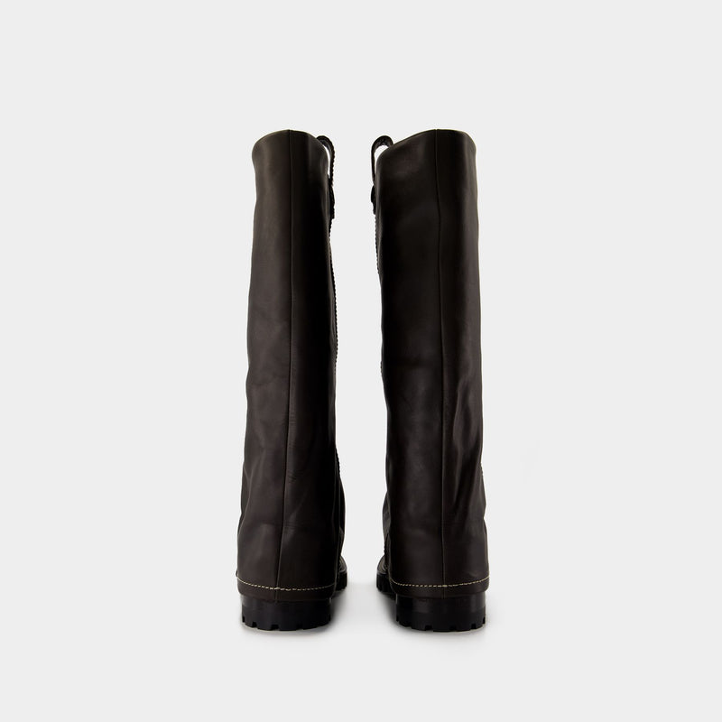 Buckle boots - Acne Studios - Leather - Brown