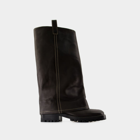 Buckle boots - Acne Studios - Leather - Brown