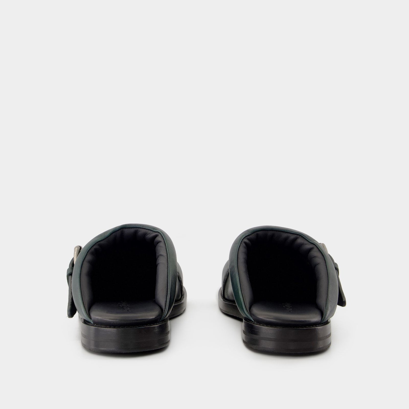 Acne ミュール23cm Buckle Mules - Acne Studios - Leather - Green