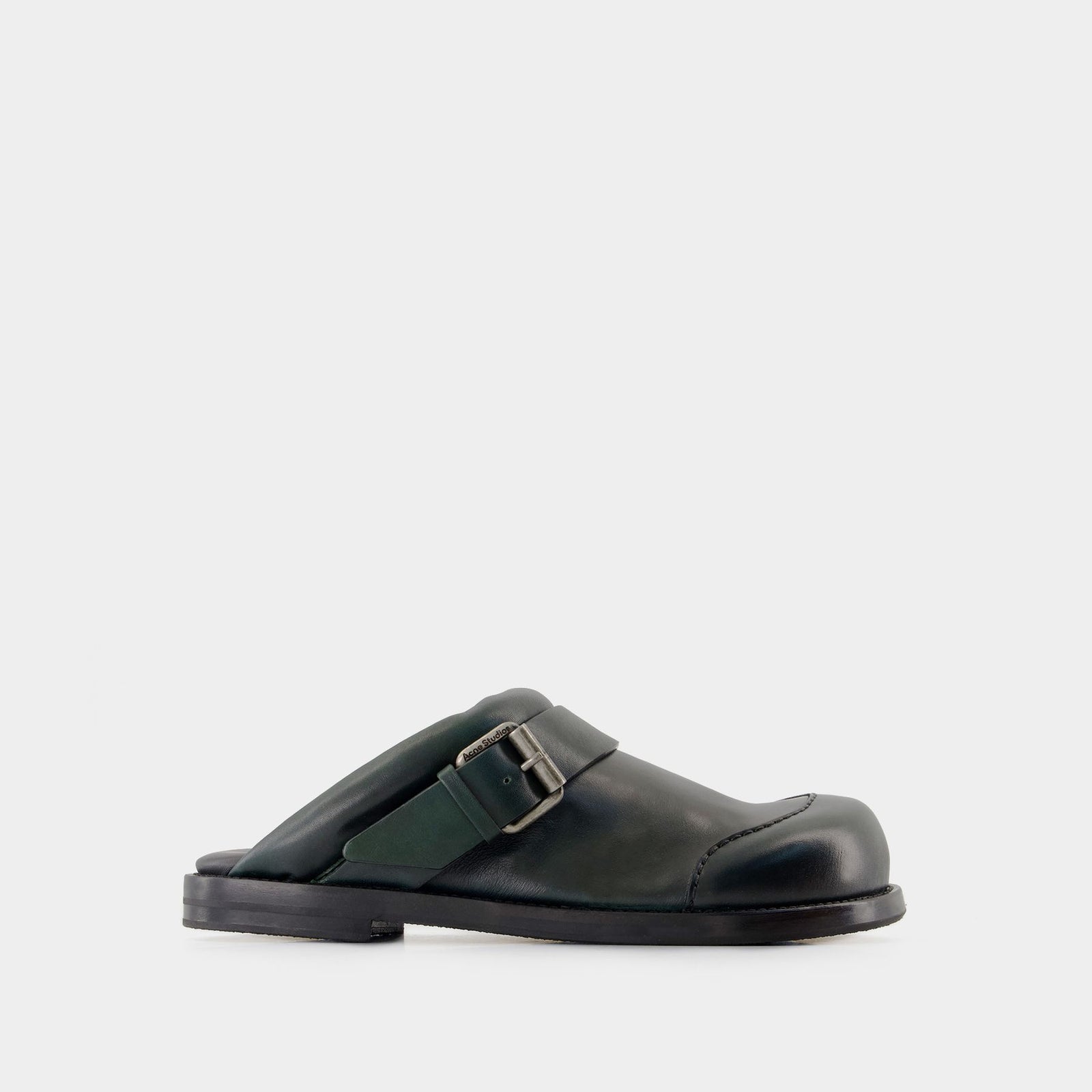 Acne ミュール23cm Buckle Mules - Acne Studios - Leather - Green