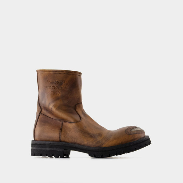 Boots Acne Studios Leather Brown