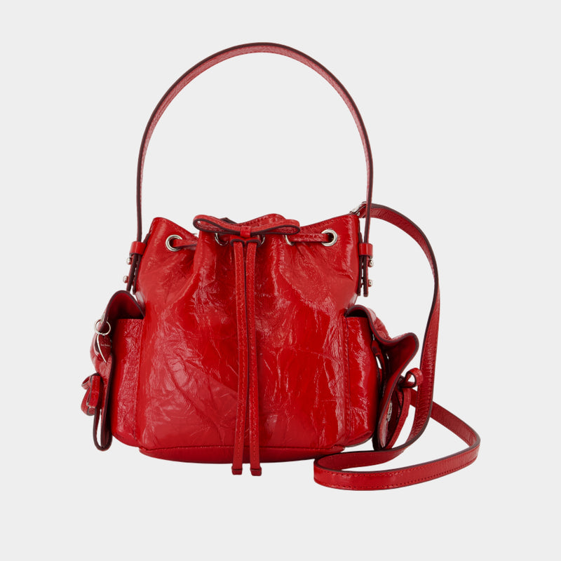 Multipocket Mini Crossbody - Acne Studios - Leather - Red