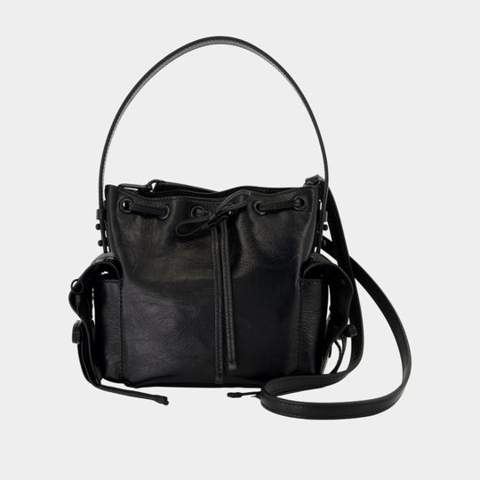 Multipocket Mini Crossbody - Acne Studios - Leather - Black