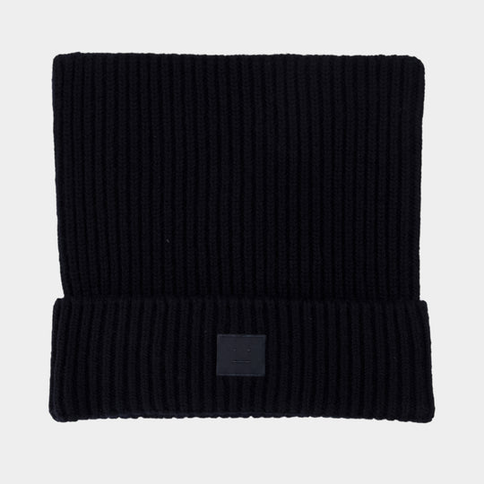 Beanie - Acne Studios - Cotton - Black