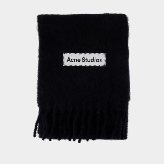 Fn Ux Scar000467 Scarf - Acne Studios - Wool - Black