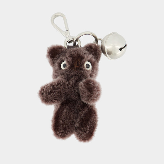 Teddy Bear Keychain - Acne Studios - Leather - Brown