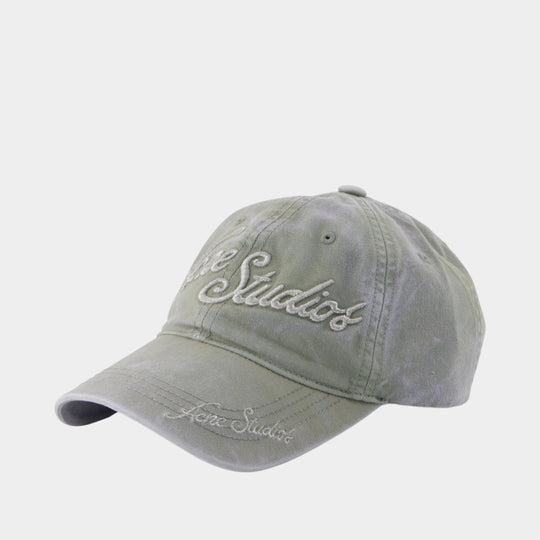 Cap - Acne Studios - Cotton - Grey