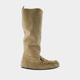 Boots - Acne Studios - Leather - Beige