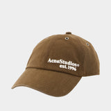 Cap - Acne Studios - Cotton - Brown
