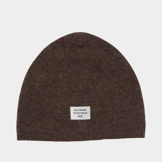Beanie - Acne Studios - Wool - Brown