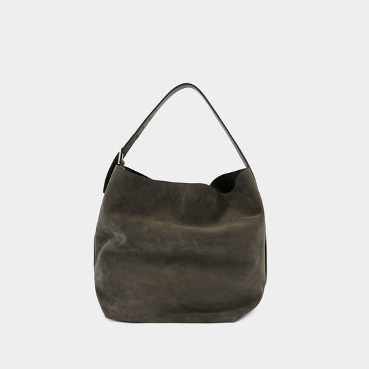 Belted Tote Bag - TOTEME - Leather - Grey