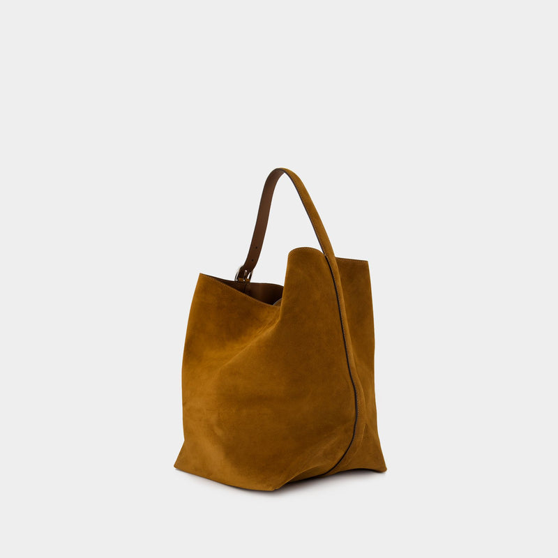 Belted Shopper Bag - TOTEME - Leather - Brown