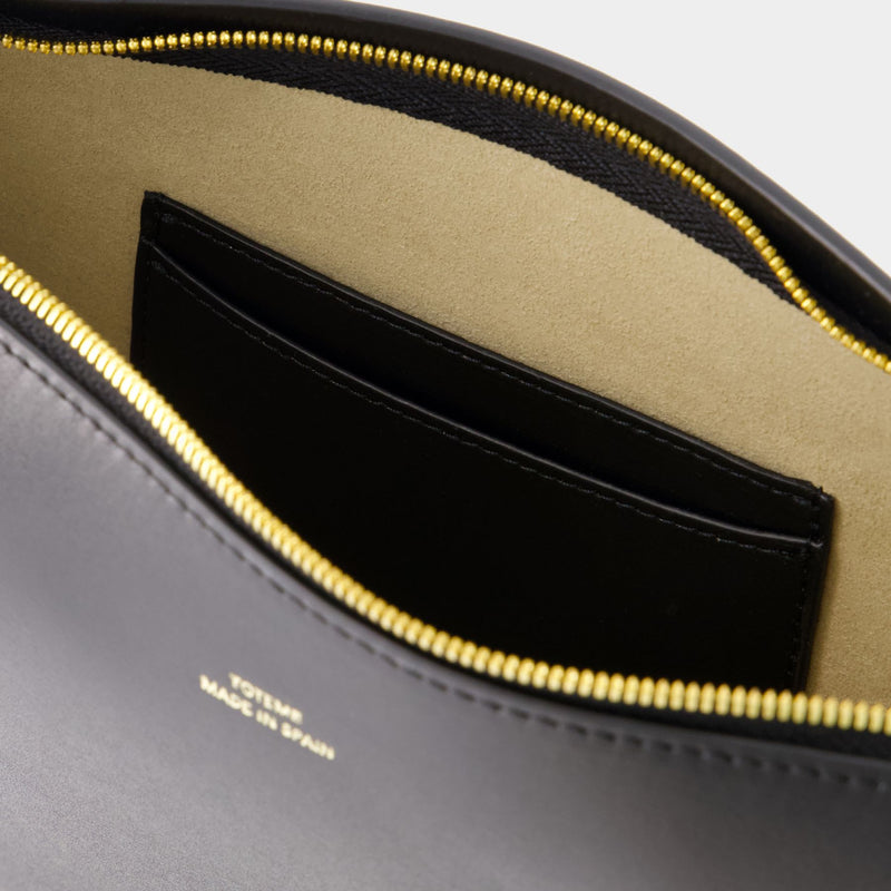 Scoop Shoulder Bag - TOTEME - Leather - Black