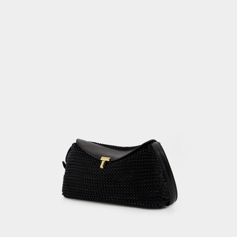 T-Lock Clutch - TOTEME - Leather - Black