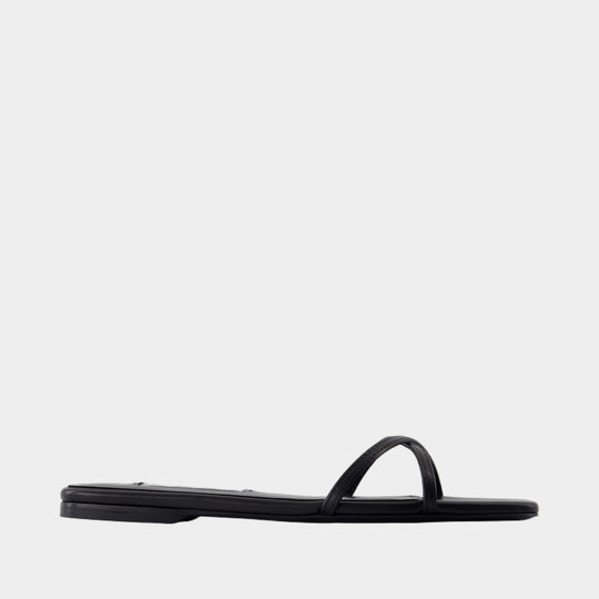 Crossover Sandals - TOTEME - Leather - Black