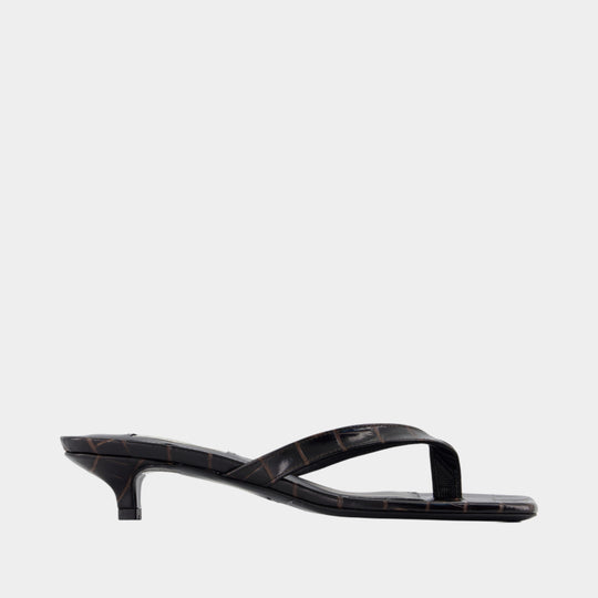 Sandals - TOTEME - Leather - Brown