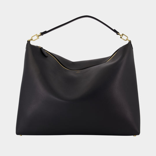 Scoop Shopper Bag - TOTEME - Leather - Black