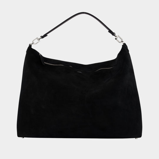 Scoop Shopper Bag - TOTEME - Leather - Black