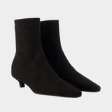 Slim Ankle Boots - TOTEME - Leather - Black
