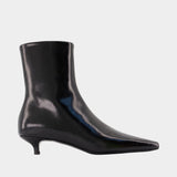 Slim Ankle Boots - TOTEME - Leather - Black