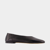 Slip Ballerinas - TOTEME - Leather - Black