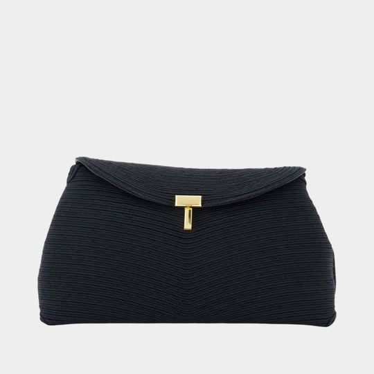 T-Lock Rope Clutch - TOTEME - Canvas - Black