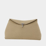 T-Lock Rope Clutch - TOTEME - Canvas - Beige