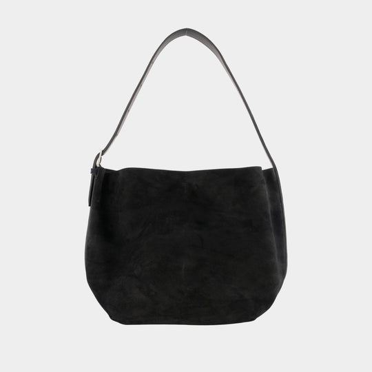 Medium Belted Shopper Bag - TOTEME - Leather - Black
