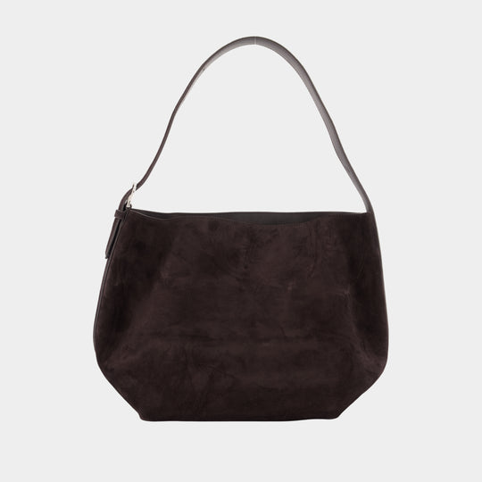 Medium Belted Shopper Bag - TOTEME - Leather - Brown