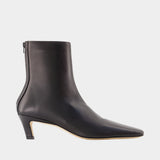 Mid-heel ankle boots - TOTEME - Leather - Black