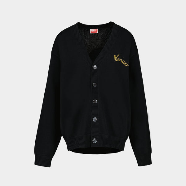 Rws Jumping Tiger Cardigan - Kenzo - Cotton - Black
