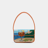 Tommy Beaded Shoulder Bag - Staud - Synthetic - Multicolor